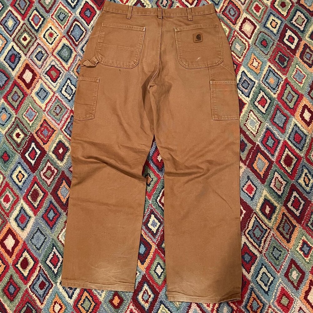 Carhartt Lightweight Tan Cargo Pants - Size 35/36 (Tag Ripped) - Picture 2 of 2